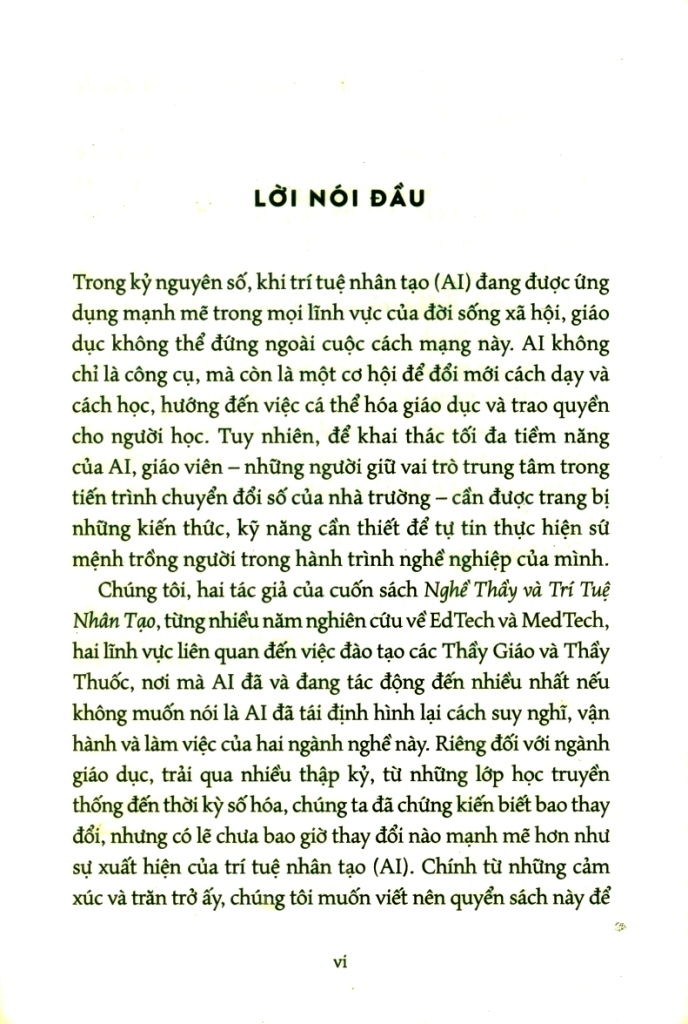 NGHỀ THẦY VÀ TRÍ TUỆ NHÂN TẠO